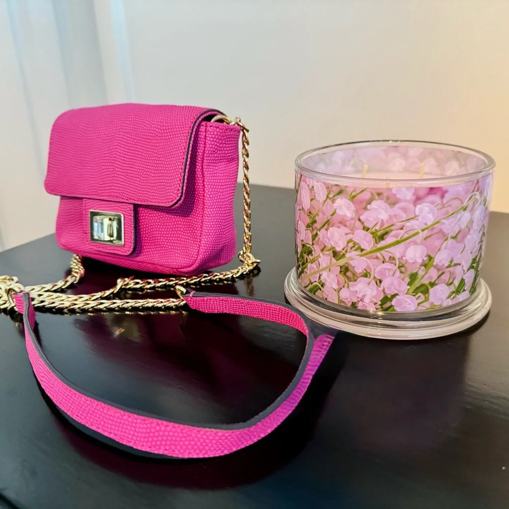 Juicy Couture Emblazon Mini Crossbody Bag Pink NWOT